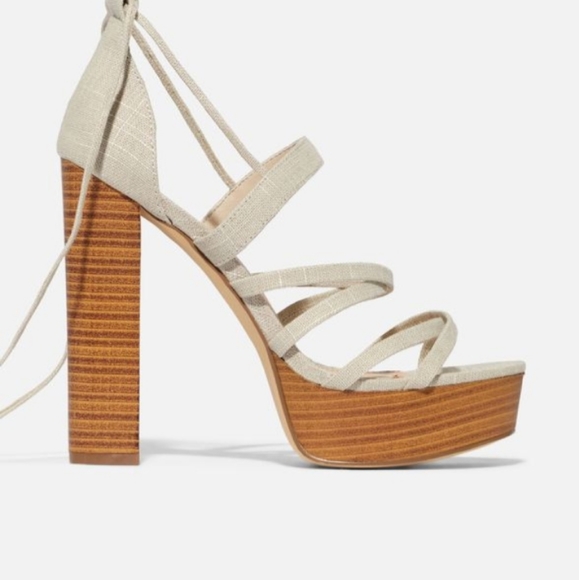 Lace Me Up Heeled Sandal  - Picture 5 of 5